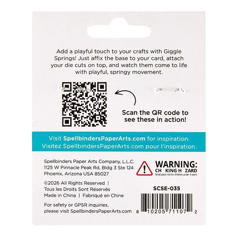Spellbinders PRE-ORDER Finishing Touches Giggle Springs (12pcs) (SCSE-035) Spellbinders PRE-ORDER Finishing Touches Giggle Springs (12pcs) (SCSE-035)