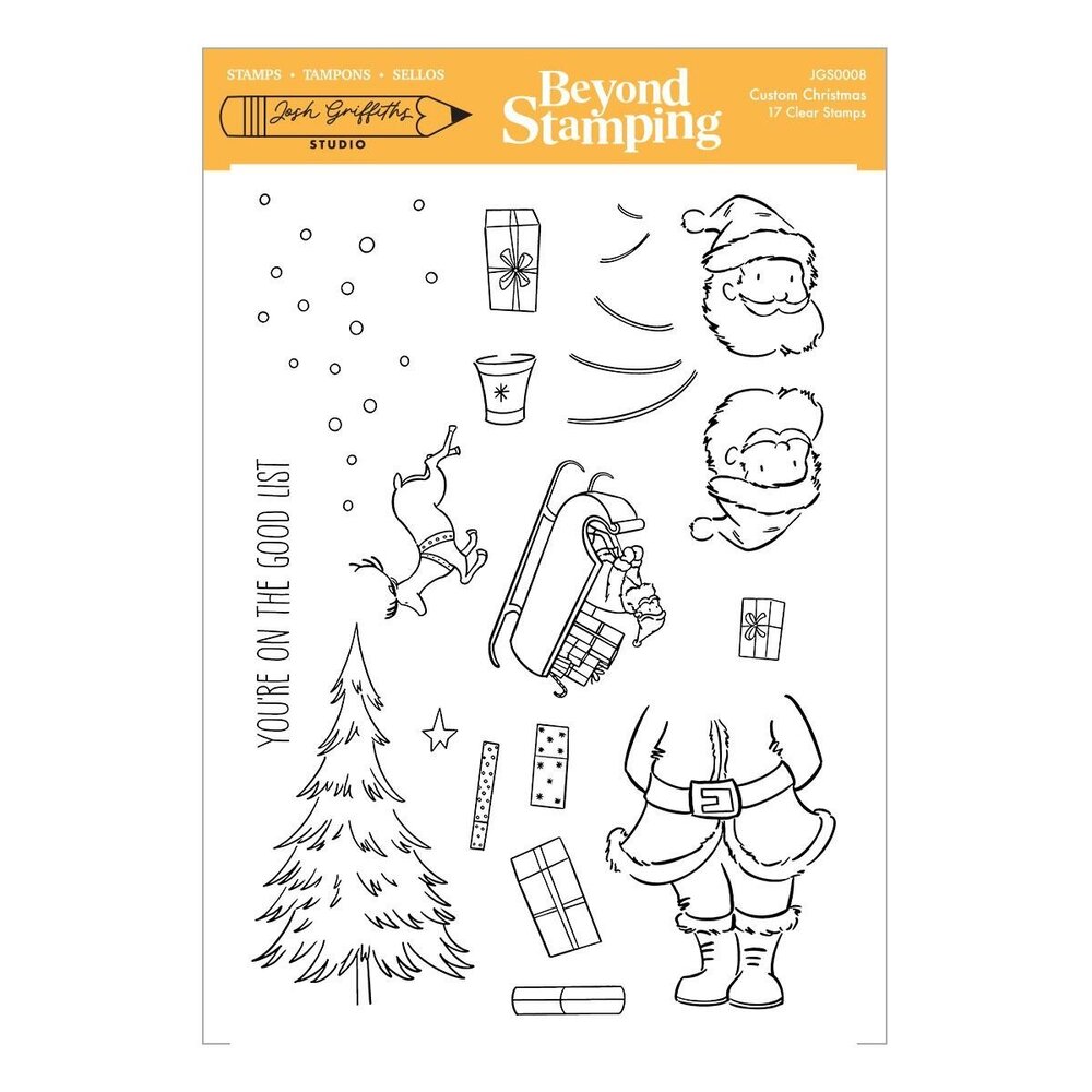 Spellbinders PRE-ORDER Custom Christmas Clear Stamp Set (JGS0008) Spellbinders PRE-ORDER Custom Christmas Clear Stamp Set (JGS0008)