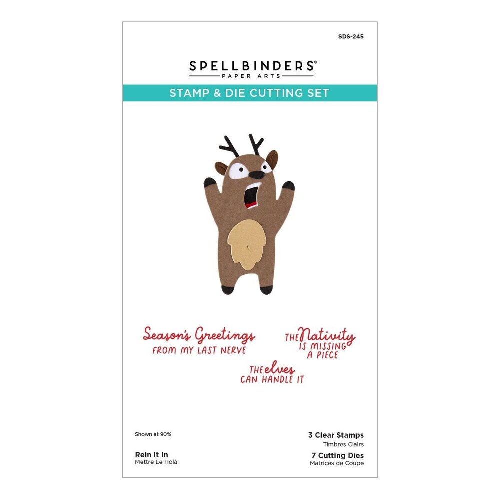 Spellbinders PRE-ORDER Merry Mayhem Rein It In Stamp & Die Set (SDS-245) Spellbinders PRE-ORDER Merry Mayhem Rein It In Stamp & Die Set (SDS-245)