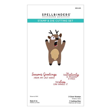Spellbinders PRE-ORDER Merry Mayhem Rein It In Stamp & Die Set (SDS-245) Spellbinders PRE-ORDER Merry Mayhem Rein It In Stamp & Die Set (SDS-245)