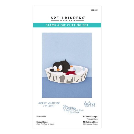 Spellbinders PRE-ORDER Merry Mayhem Snow Done Stamp & Die Set (SDS-243) Spellbinders PRE-ORDER Merry Mayhem Snow Done Stamp & Die Set (SDS-243)