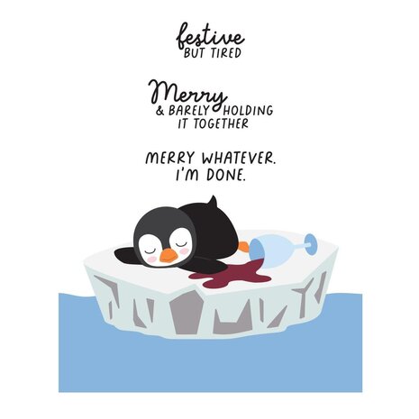 Spellbinders PRE-ORDER Merry Mayhem Snow Done Stamp & Die Set (SDS-243) Spellbinders PRE-ORDER Merry Mayhem Snow Done Stamp & Die Set (SDS-243)
