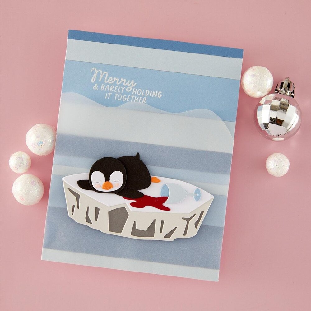 Spellbinders PRE-ORDER Merry Mayhem Snow Done Stamp & Die Set (SDS-243) Spellbinders PRE-ORDER Merry Mayhem Snow Done Stamp & Die Set (SDS-243)