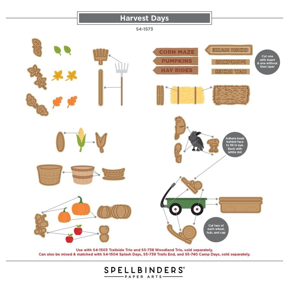 Spellbinders PRE-ORDER Fall Adventures Harvest Days Dies (S4-1573) Spellbinders PRE-ORDER Fall Adventures Harvest Days Dies (S4-1573)