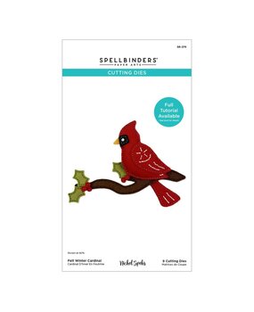 Spellbinders PRE-ORDER Christmas Felt Stitch & Create Felt Winter Cardinal Dies (S6-274)