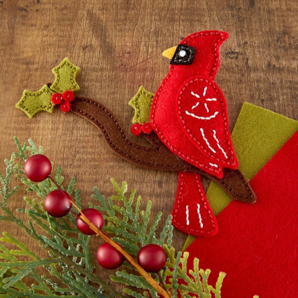Spellbinders PRE-ORDER Christmas Felt Stitch & Create Felt Winter Cardinal Dies (S6-274) Spellbinders PRE-ORDER Christmas Felt Stitch & Create Felt Winter Cardinal Dies (S6-274)