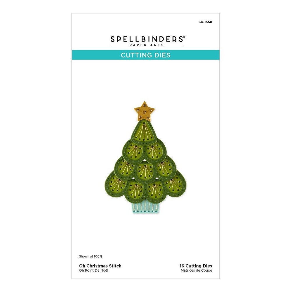 Spellbinders PRE-ORDER Oh Christmas Stitch Dies (S4-1558) Spellbinders PRE-ORDER Oh Christmas Stitch Dies (S4-1558)