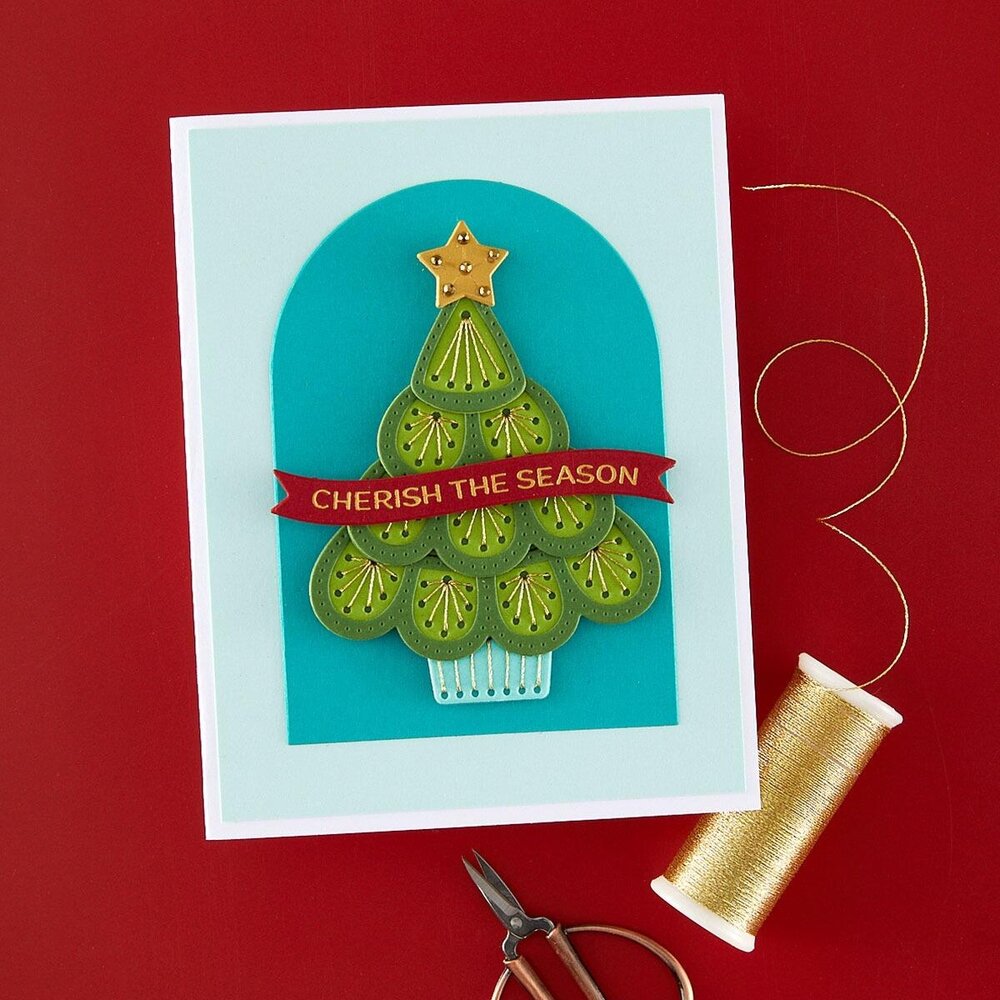 Spellbinders PRE-ORDER Oh Christmas Stitch Dies (S4-1558) Spellbinders PRE-ORDER Oh Christmas Stitch Dies (S4-1558)