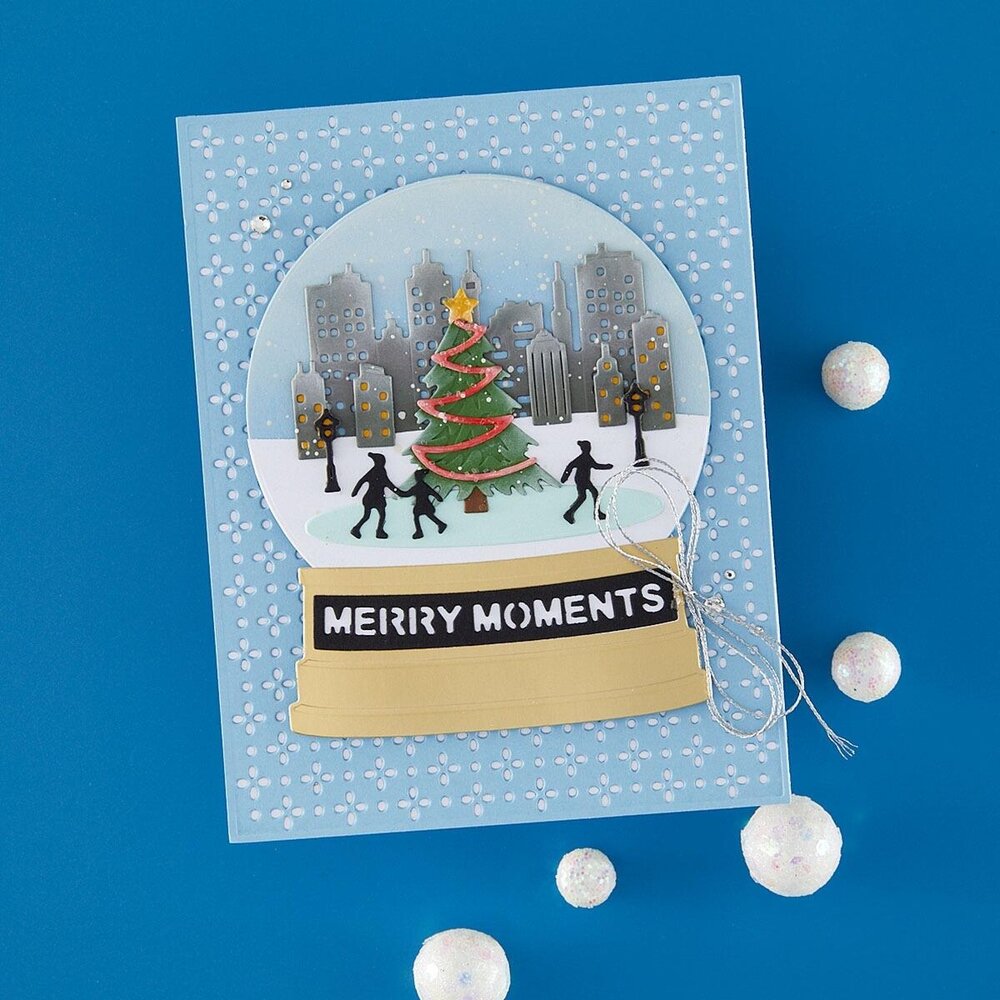 Spellbinders PRE-ORDER Snow Globe Scenes Quilted Dies (S5-781) Spellbinders PRE-ORDER Snow Globe Scenes Quilted Dies (S5-781)