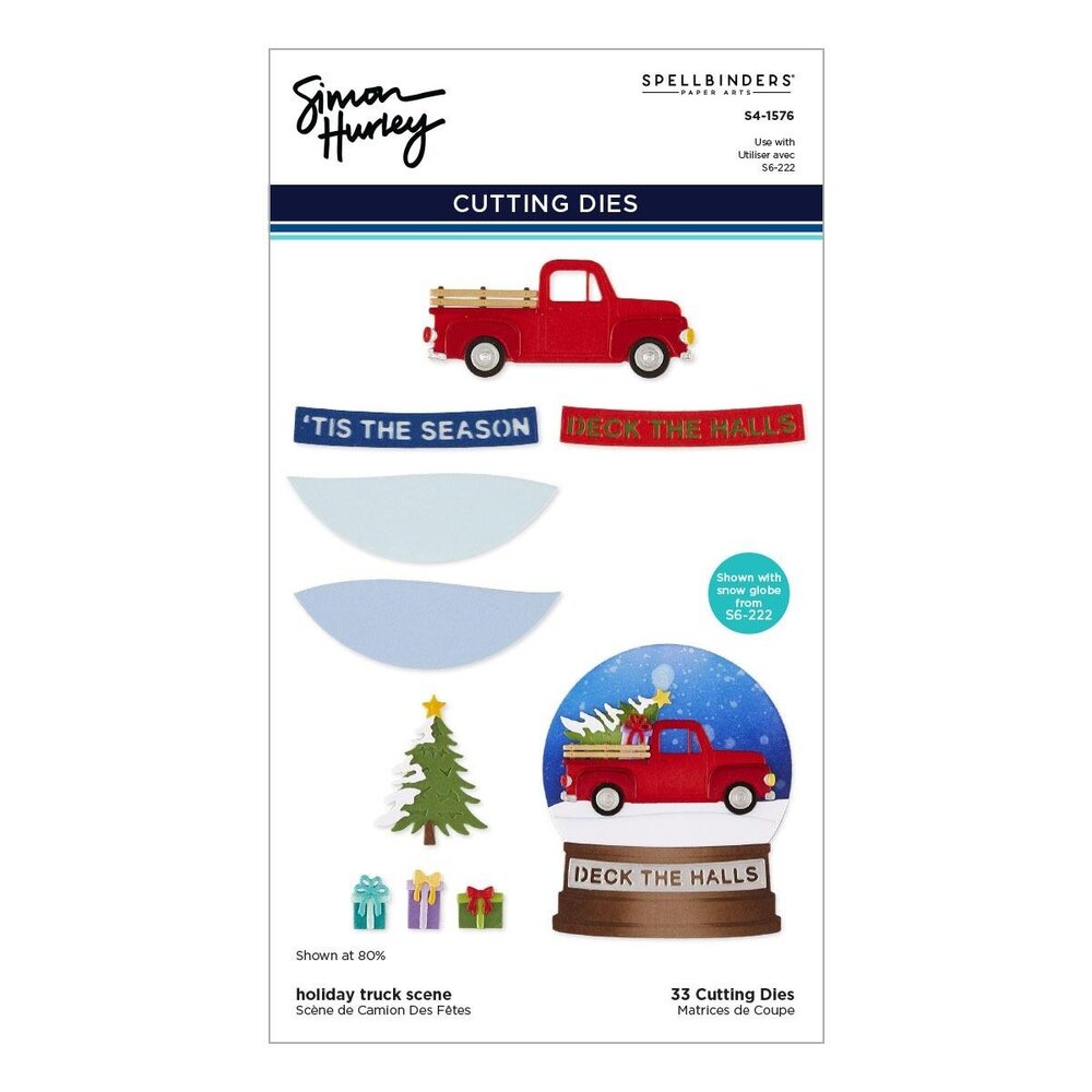 Spellbinders PRE-ORDER Snow Globe Scenes Holiday Truck Scene Dies (S4-1576) Spellbinders PRE-ORDER Snow Globe Scenes Holiday Truck Scene Dies (S4-1576)