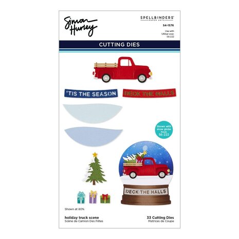 Spellbinders PRE-ORDER Snow Globe Scenes Holiday Truck Scene Dies (S4-1576) Spellbinders PRE-ORDER Snow Globe Scenes Holiday Truck Scene Dies (S4-1576)