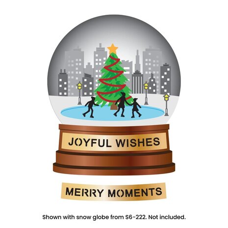 Spellbinders PRE-ORDER Snow Globe Scenes City Skating Scene Dies (S4-1577) Spellbinders PRE-ORDER Snow Globe Scenes City Skating Scene Dies (S4-1577)