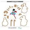 Spellbinders PRE-ORDER Festive Felt Christmas Festive Snowman Dies (S7-305)
