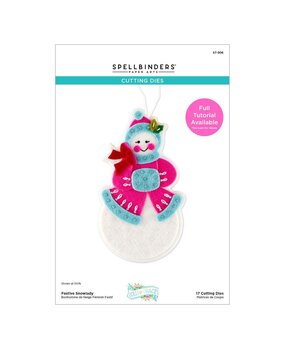 Spellbinders PRE-ORDER Festive Felt Christmas Festive Snowlady Dies (S7-306)