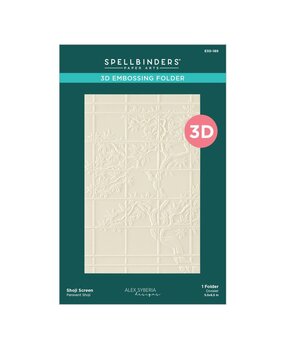 Spellbinders PRE-ORDER Autumn in Kyoto Shoji Screen 3D Embossing Folder (E3D-189)