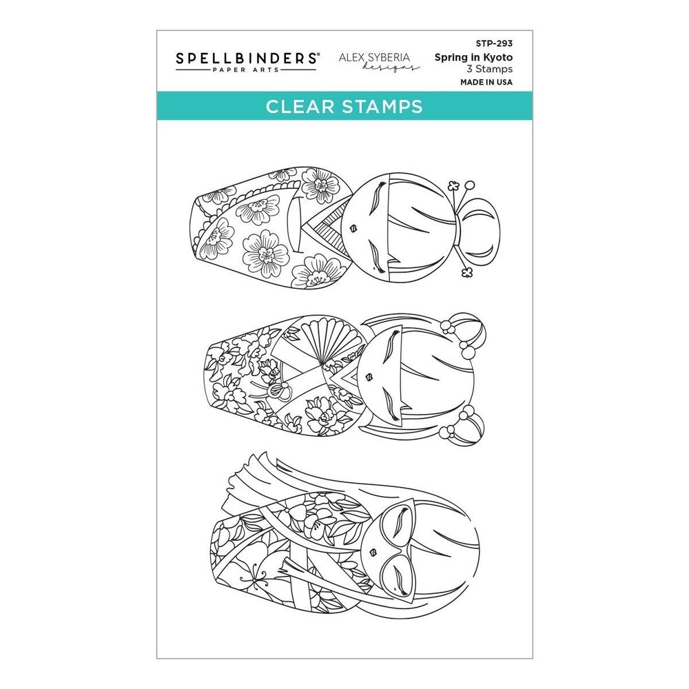 Spellbinders PRE-ORDER Autumn in Kyoto Spring in Kyoto Clear Stamp Set (STP-293)