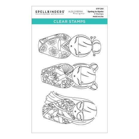 Spellbinders PRE-ORDER Autumn in Kyoto Spring in Kyoto Clear Stamp Set (STP-293)