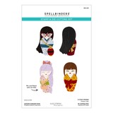 Spellbinders PRE-ORDER Autumn in Kyoto Autumn Kokeshi Dolls Stamp & Die Set (SDS-239)