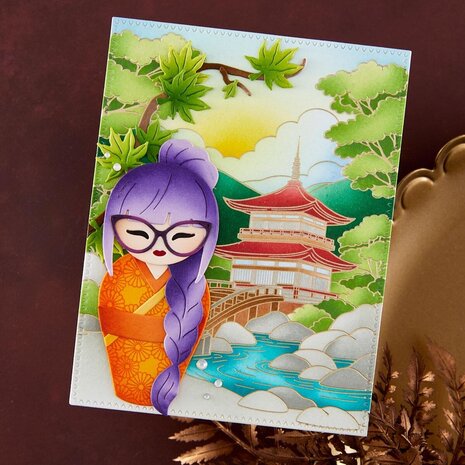 Spellbinders PRE-ORDER Autumn in Kyoto Autumn Kokeshi Dolls Stamp & Die Set (SDS-239) Spellbinders PRE-ORDER Autumn in Kyoto Autumn Kokeshi Dolls Stamp & Die Set (SDS-239)