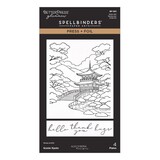 Spellbinders PRE-ORDER Autumn in Kyoto Scenic Press + Foil Plates (BP-383)