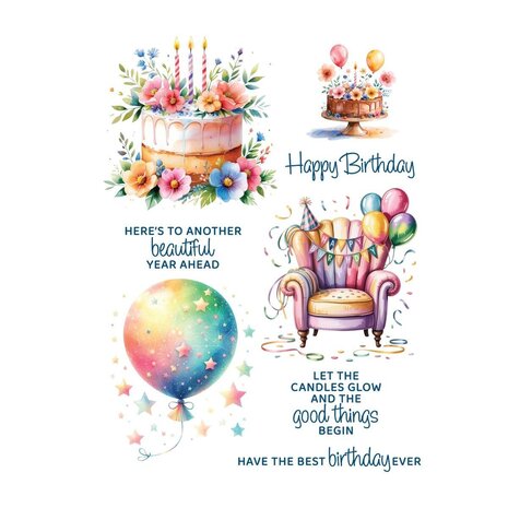 Spellbinders PRE-ORDER Snack Goals Rub-Ons Birthday Cheers (SCSR-010) Spellbinders PRE-ORDER Snack Goals Rub-Ons Birthday Cheers (SCSR-010)