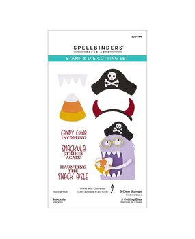 Spellbinders PRE-ORDER Snack Goals Snackula Stamp & Die Set (SDS-244)