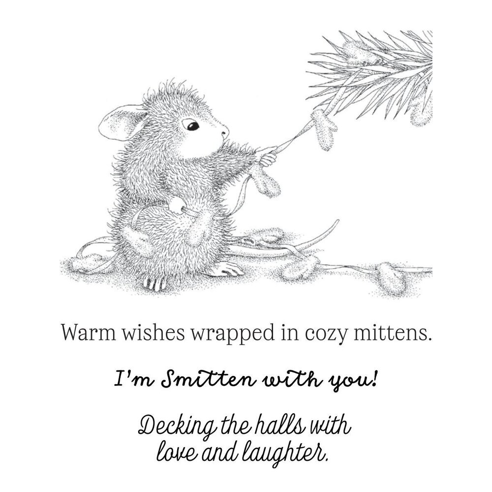 Spellbinders PRE-ORDER House-Mouse Designs Smitten with Mittens Cling Rubber Stamp (RSC-082) Spellbinders PRE-ORDER House-Mouse Designs Smitten with Mittens Cling Rubber Stamp (RSC-082)