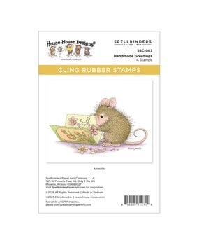 Spellbinders PRE-ORDER House-Mouse Designs Handmade Greetings Cling Rubber Stamp (RSC-083) Spellbinders PRE-ORDER House-Mouse Designs Handmade Greetings Cling Rubber Stamp (RSC-083)