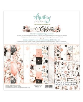 Mintay Let's Celebrate 12x12 Inch Paper Pad (MT-LCB-07) Mintay Let's Celebrate 12x12 Inch Paper Pad (MT-LCB-07)