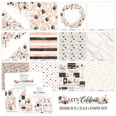 Mintay Let's Celebrate 12x12 Inch Paper Pad (MT-LCB-07) Mintay Let's Celebrate 12x12 Inch Paper Pad (MT-LCB-07)