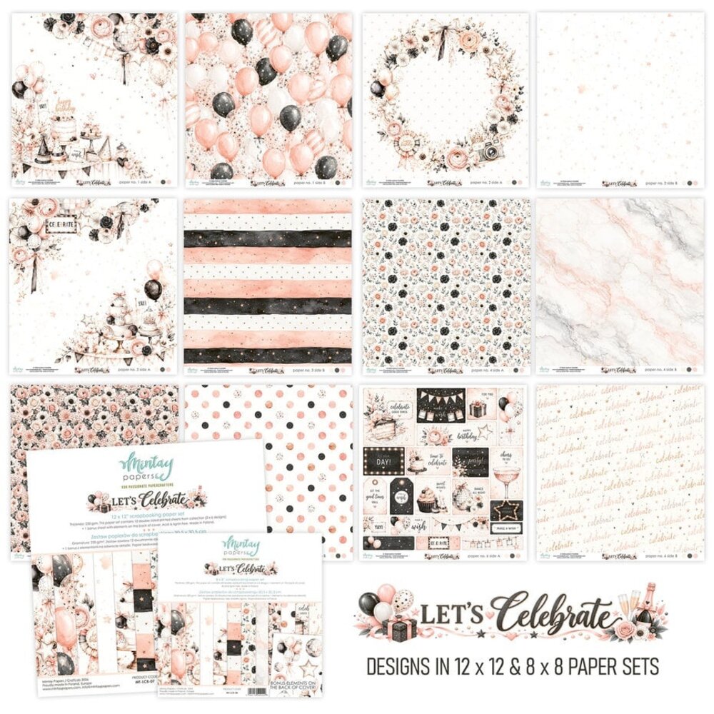 Mintay Let's Celebrate 8x8 Inch Paper Pad (MT-LCB-08) Mintay Let's Celebrate 8x8 Inch Paper Pad (MT-LCB-08)