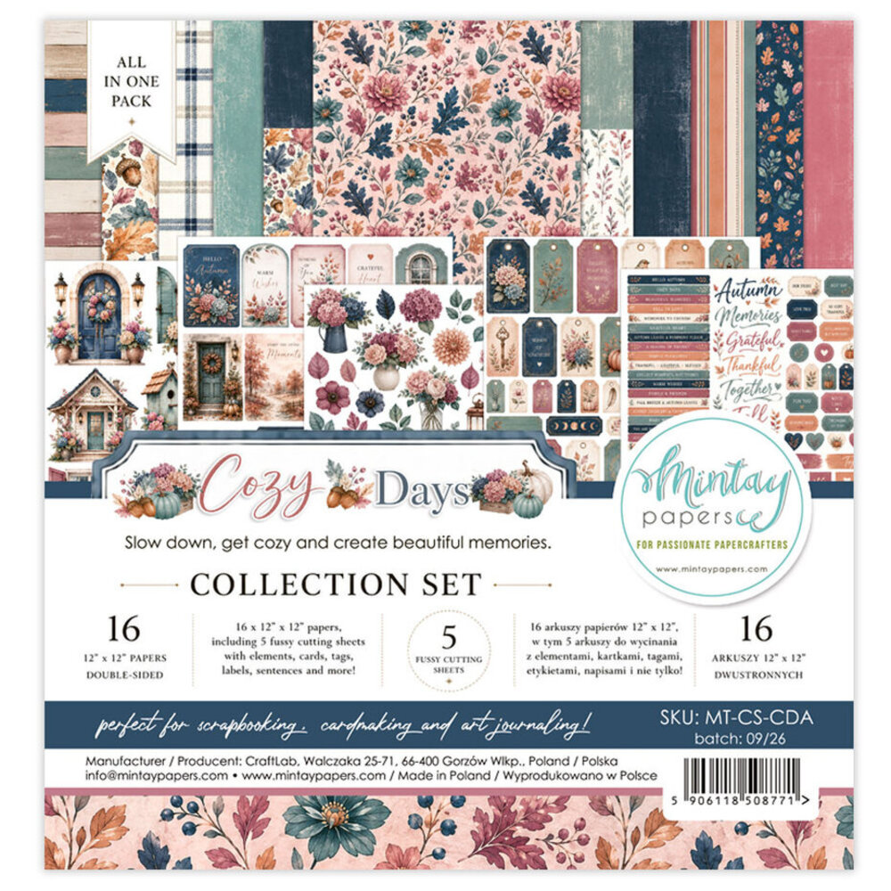 Mintay Cozy Days 12x12 Inch Collection Set (MT-CS-CDA) Mintay Cozy Days 12x12 Inch Collection Set (MT-CS-CDA)