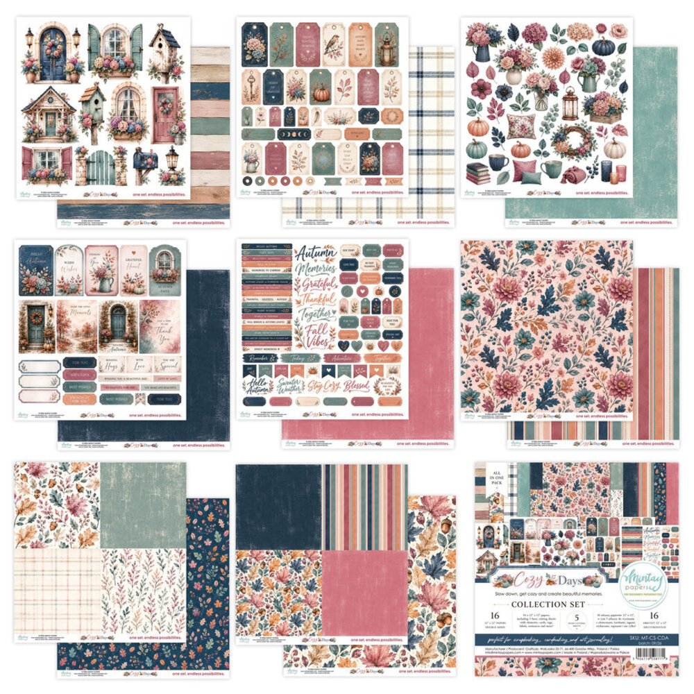 Mintay Cozy Days 12x12 Inch Collection Set (MT-CS-CDA) Mintay Cozy Days 12x12 Inch Collection Set (MT-CS-CDA)