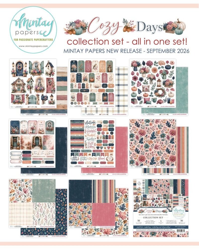Mintay Cozy Days 12x12 Inch Collection Set (MT-CS-CDA) Mintay Cozy Days 12x12 Inch Collection Set (MT-CS-CDA)