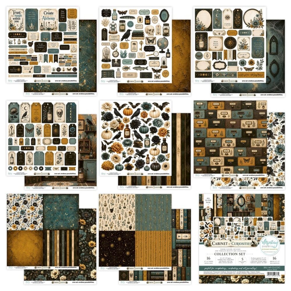 Mintay Cabinet of Curiosities 12x12 Inch Collection Set (MT-CS-COC) Mintay Cabinet of Curiosities 12x12 Inch Collection Set (MT-CS-COC)