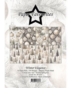 Paper Favourites Winter Elegance A5 Paper Pack (PFA243)