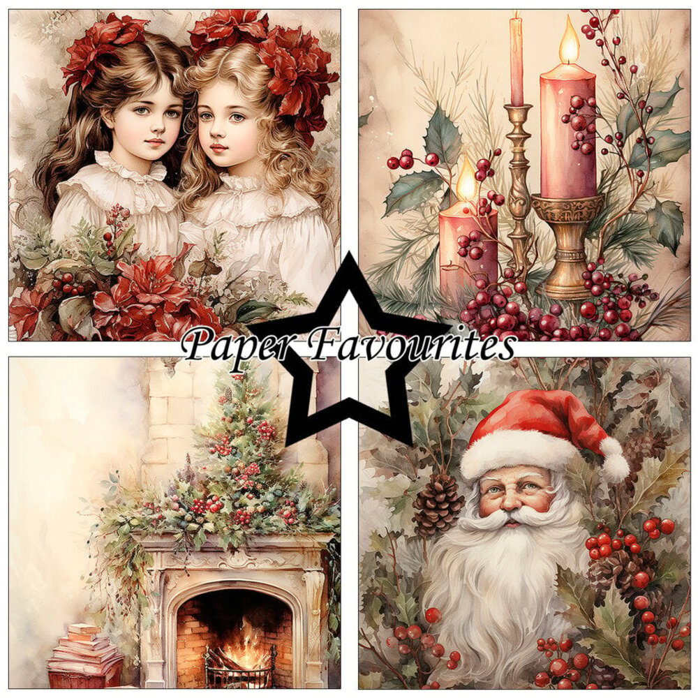Paper Favourites Christmas Nostalgia 6x6 Inch Paper Pad (PF600)