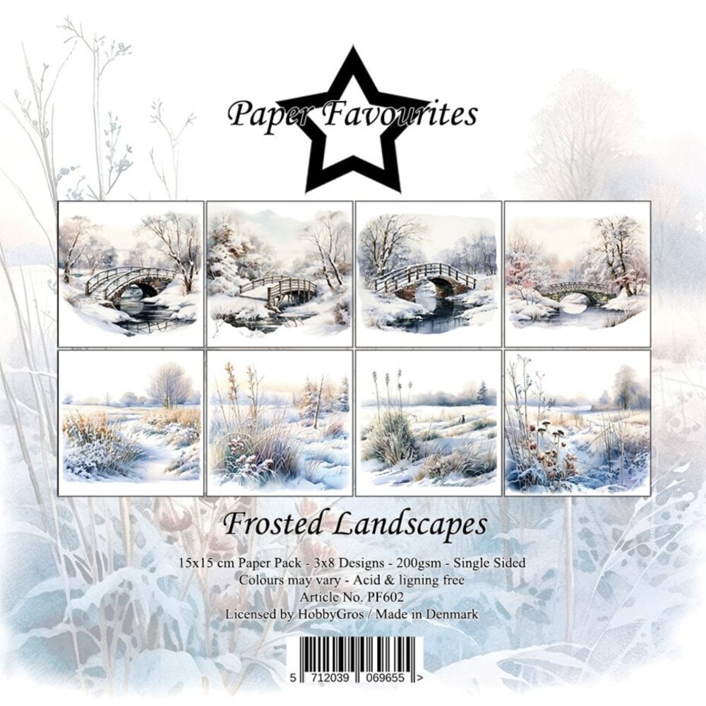 Paper Favourites Frosted Landscapes 6x6 Inch Paper Pad (PF602)