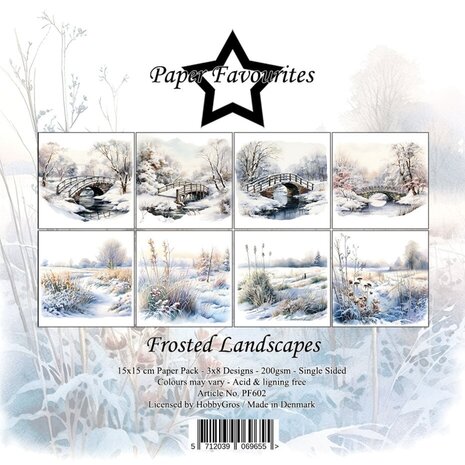 Paper Favourites Frosted Landscapes 6x6 Inch Paper Pad (PF602)