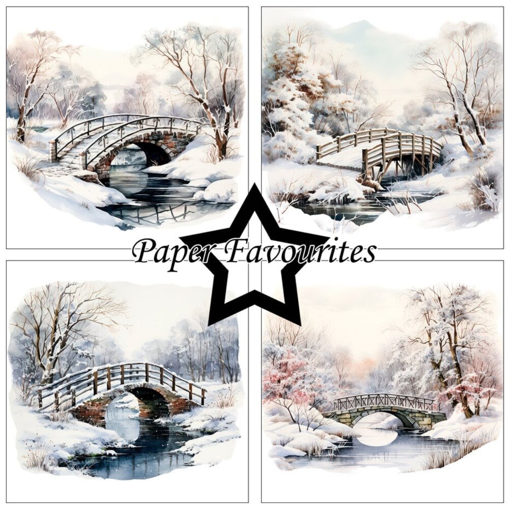 Paper Favourites Frosted Landscapes 6x6 Inch Paper Pad (PF602)