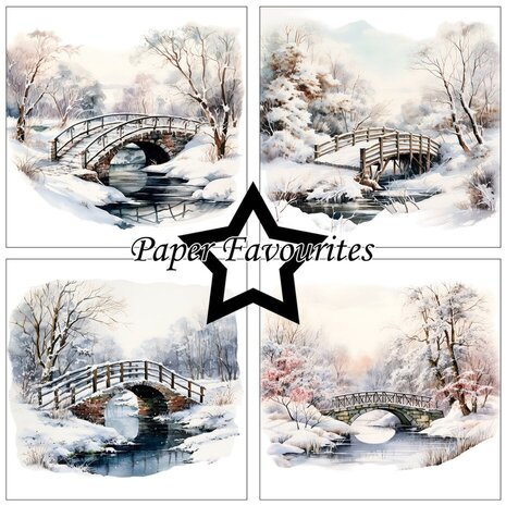 Paper Favourites Frosted Landscapes 6x6 Inch Paper Pad (PF602)