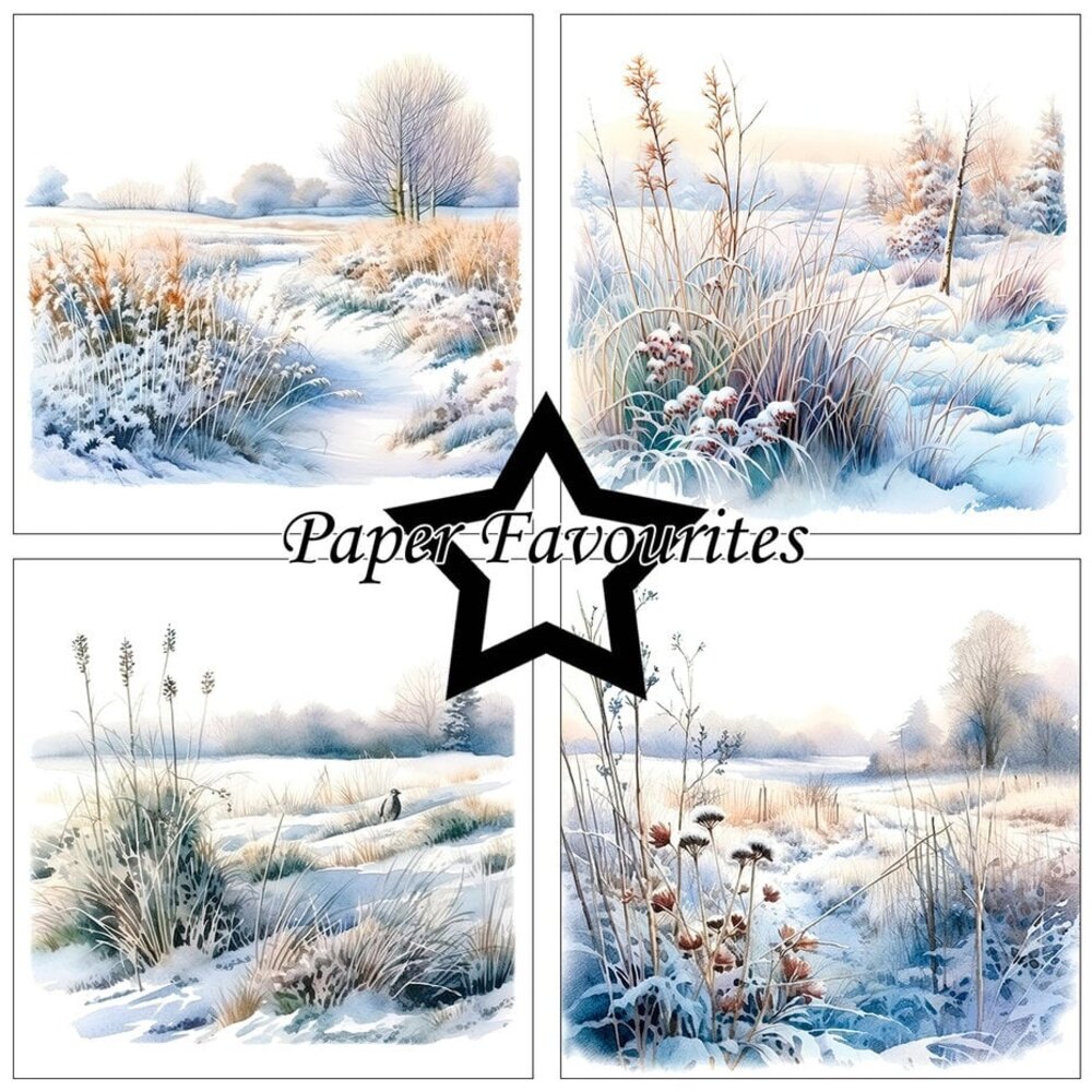 Paper Favourites Frosted Landscapes 6x6 Inch Paper Pad (PF602)