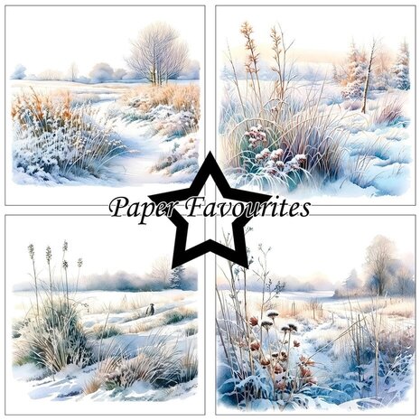 Paper Favourites Frosted Landscapes 6x6 Inch Paper Pad (PF602)