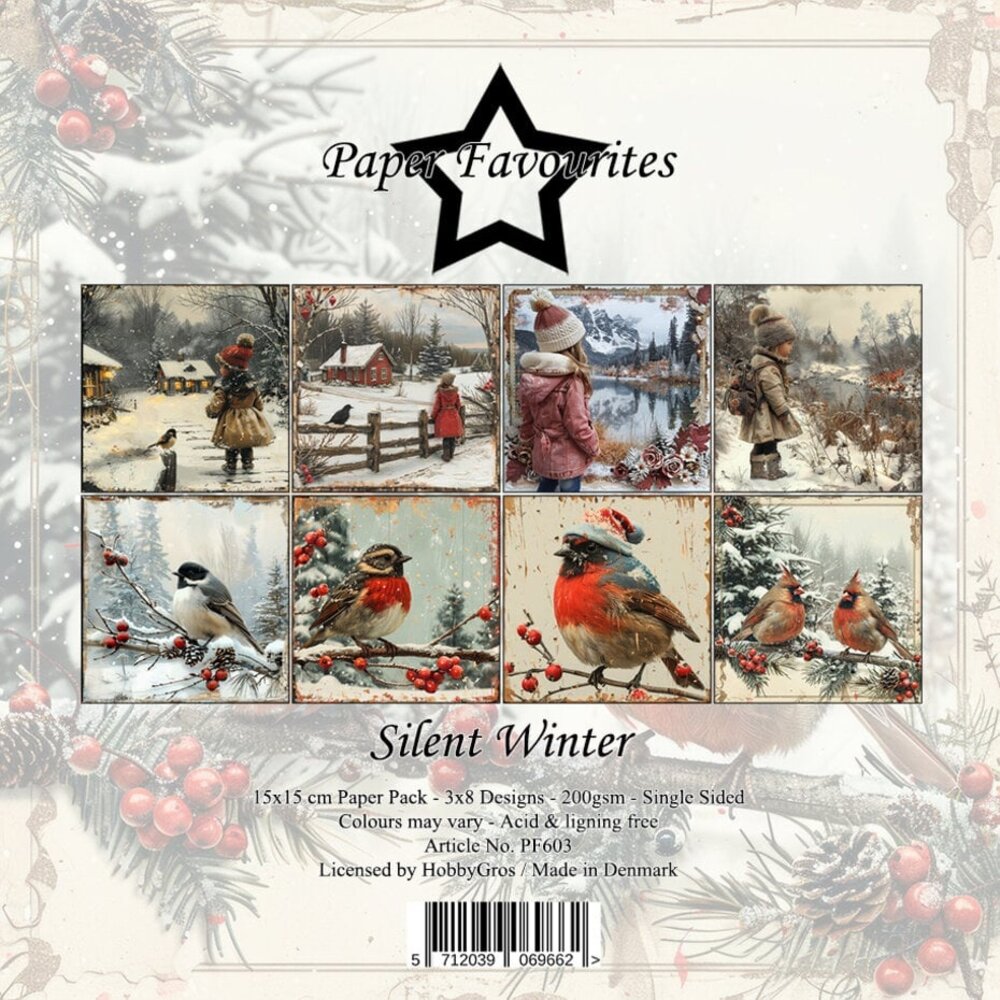 Paper Favourites Silent Winter 6x6 Inch Paper Pad (PF603) Paper Favourites Silent Winter 6x6 Inch Paper Pad (PF603)
