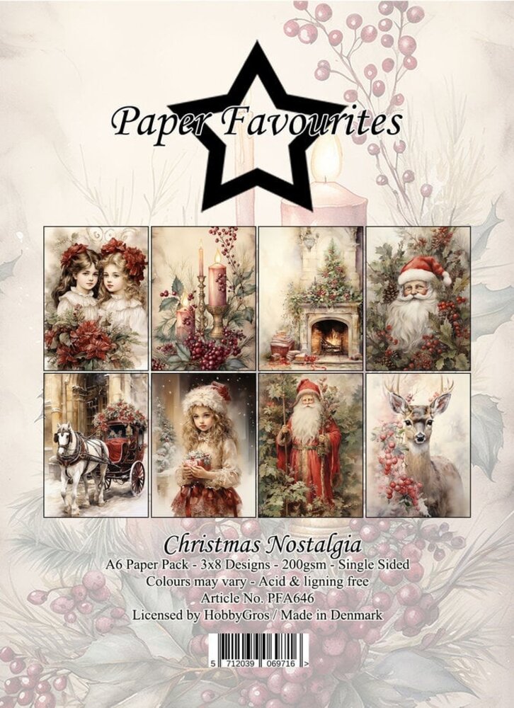 Paper Favourites Christmas Nostalgia A6 Paper Pack (PFA646) Paper Favourites Christmas Nostalgia A6 Paper Pack (PFA646)