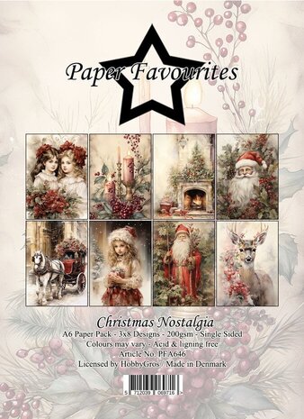 Paper Favourites Christmas Nostalgia A6 Paper Pack (PFA646) Paper Favourites Christmas Nostalgia A6 Paper Pack (PFA646)