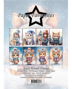 Paper Favourites Cozy Winter Friends A6 Paper Pack (PFA647)