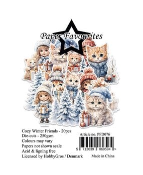 Paper Favourites Die-Cuts Cozy Winter Friends (PFD076)