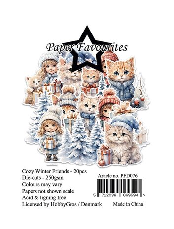 Paper Favourites Die-Cuts Cozy Winter Friends (PFD076)