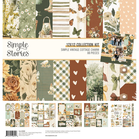 Simple Stories PRE-ORDER Simple Vintage Cottage Charm 12x12 Inch Collection Kit (28000)